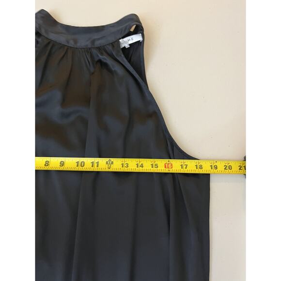 Frame Satin Silk Y2K Shirred Halter Top L Minimal Sophisticated Whimsigoth Fairy - Picture 11 of 13